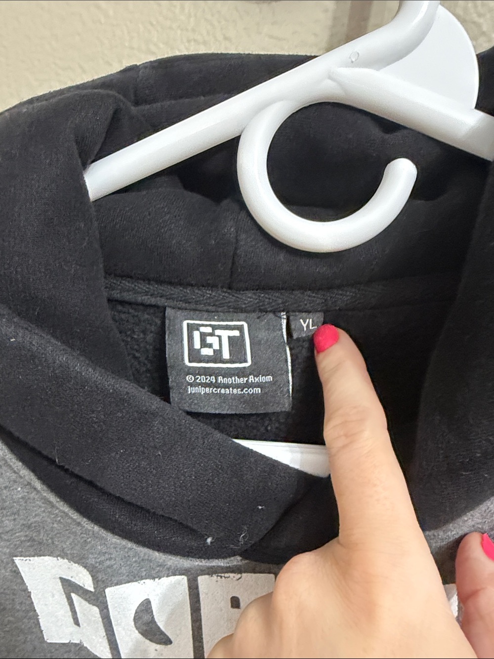 Genuine Gorilla Tag Logo Hoodie - includes a toy strapped to the hoodie. - Picture 7 of 7